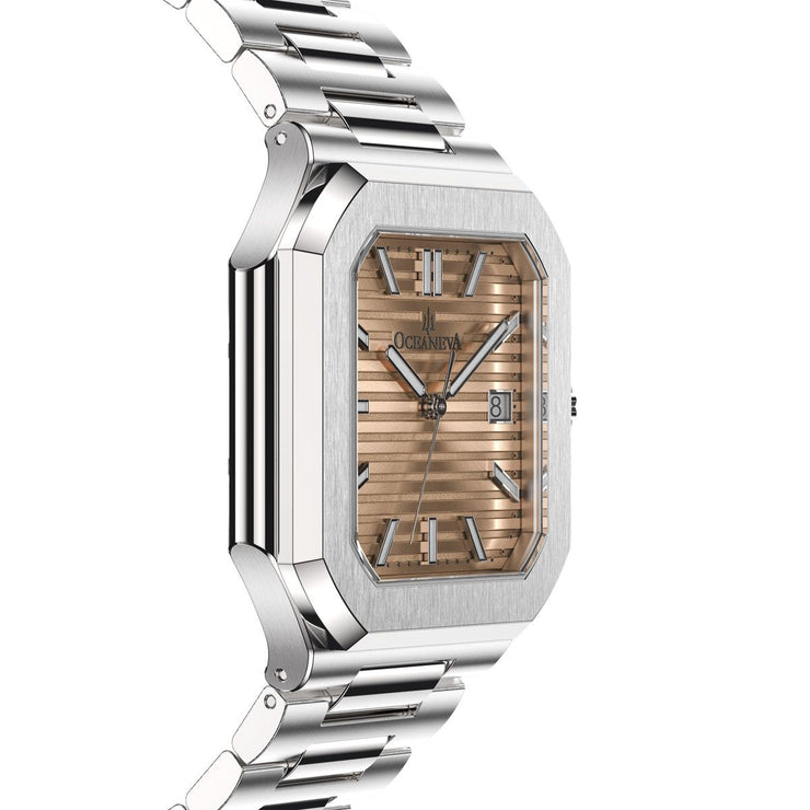 Oceaneva Tenuis Ultra-Thin Swiss Automatic Salmon