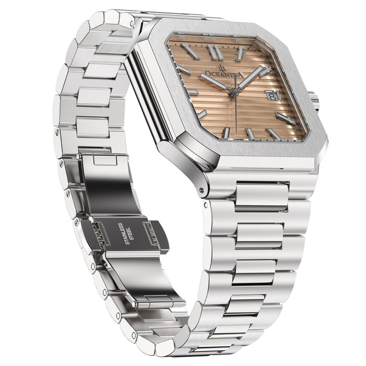 Oceaneva Tenuis Ultra-Thin Swiss Automatic Salmon