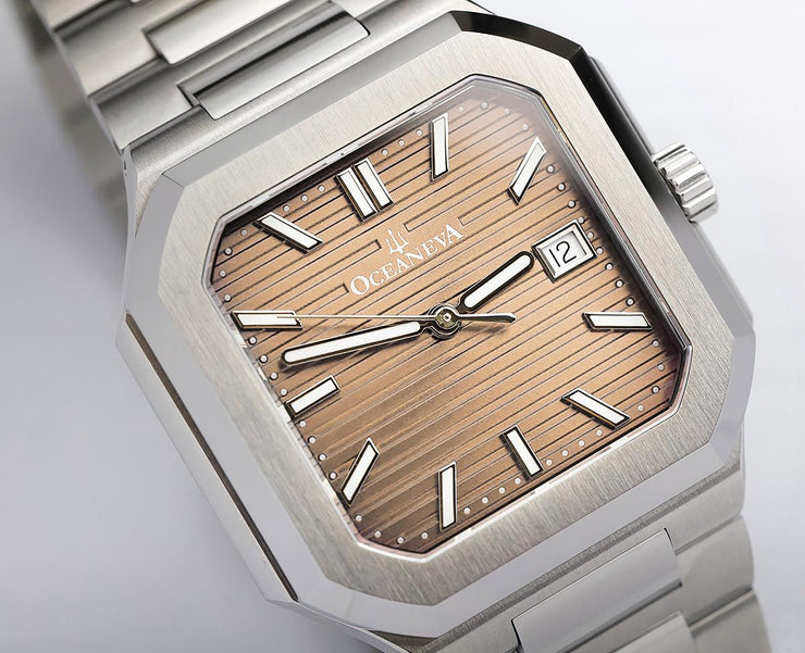 Oceaneva Tenuis Ultra-Thin Swiss Automatic Salmon