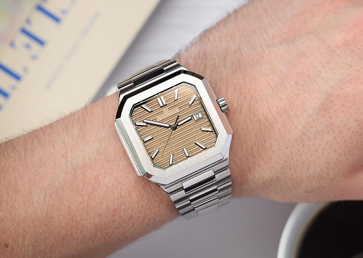 Oceaneva Tenuis Ultra-Thin Swiss Automatic Salmon