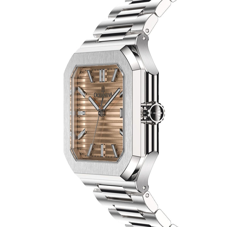 Oceaneva Tenuis Ultra-Thin Swiss Automatic Salmon