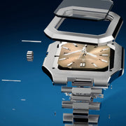 Oceaneva Tenuis Ultra-Thin Swiss Automatic Salmon