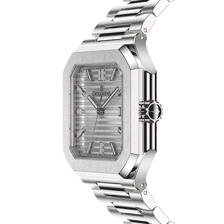 Oceaneva Tenuis Ultra‑Thin Swiss Automatic Silver