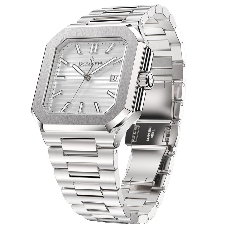 Oceaneva Tenuis Ultra‑Thin Swiss Automatic Silver