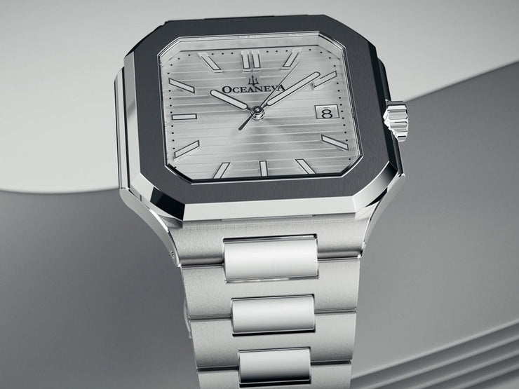 Oceaneva Tenuis Ultra‑Thin Swiss Automatic Silver