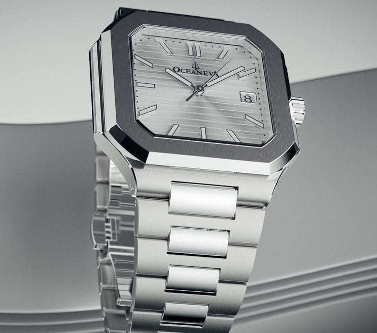 Oceaneva Tenuis Ultra‑Thin Swiss Automatic Silver