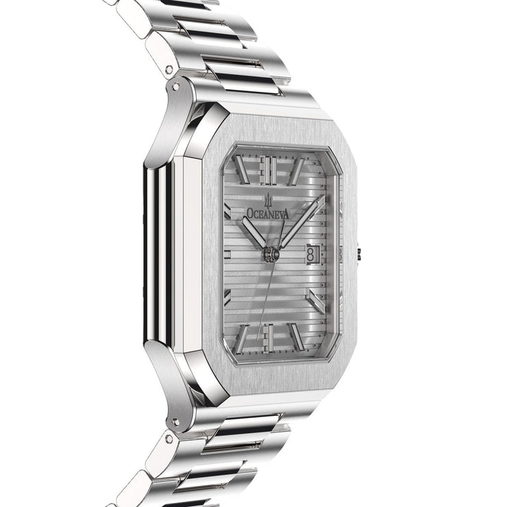 Oceaneva Tenuis Ultra‑Thin Swiss Automatic Silver