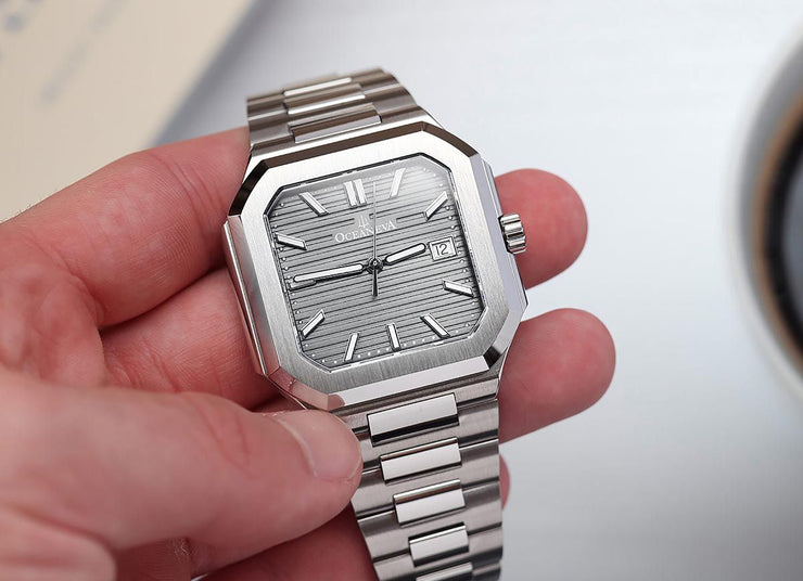 Oceaneva Tenuis Ultra‑Thin Swiss Automatic Silver