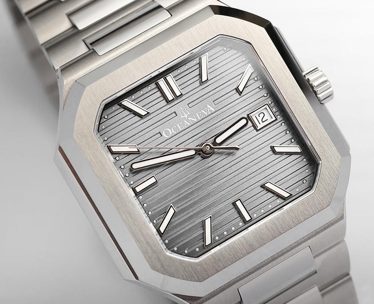 Oceaneva Tenuis Ultra‑Thin Swiss Automatic Silver