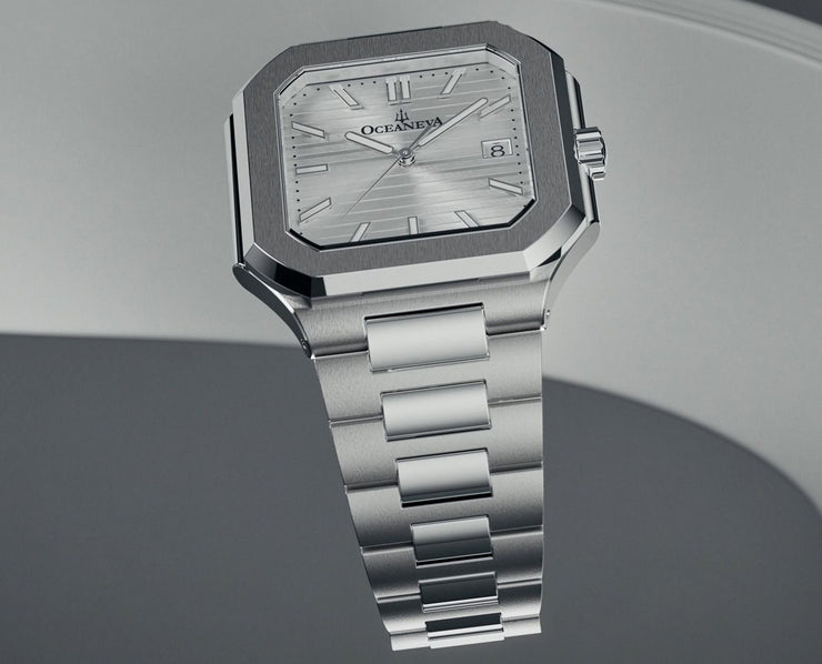 Oceaneva Tenuis Ultra‑Thin Swiss Automatic Silver