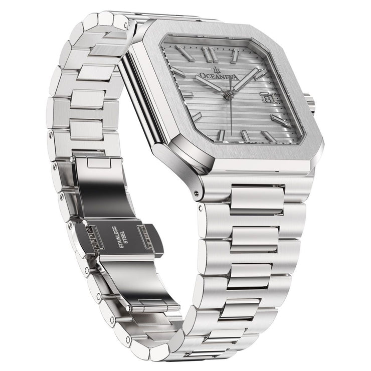 Oceaneva Tenuis Ultra‑Thin Swiss Automatic Silver