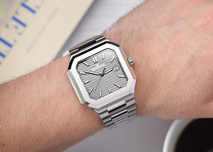 Oceaneva Tenuis Ultra‑Thin Swiss Automatic Silver