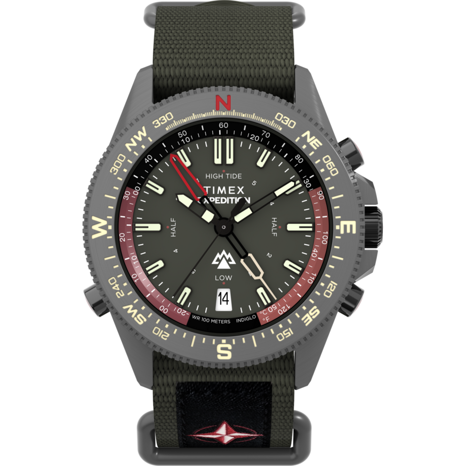 Timex Expedition North Tide Temp Compass 43mm Silver Black