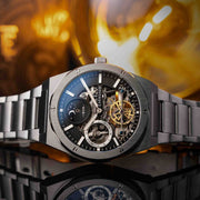 Thomas Earnshaw Discovery Drake Dual Time Automatic Silver Black