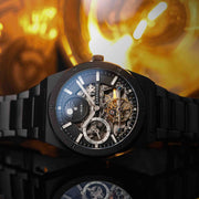 Thomas Earnshaw Discovery Drake Dual Time Automatic All Black