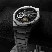 Thomas Earnshaw Discovery Drake Dual Time Automatic Silver Black