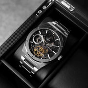 Thomas Earnshaw Discovery Drake Dual Time Automatic Silver Black