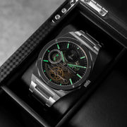 Thomas Earnshaw Discovery Drake Dual Time Automatic Silver Black