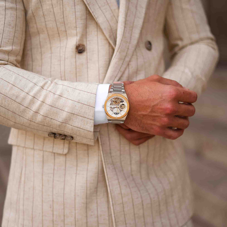 Thomas Earnshaw Discovery Drake Dual Time Automatic White Gold