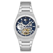 Thomas Earnshaw Discovery Drake Dual Time Automatic Silver Blue