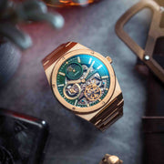 Thomas Earnshaw Discovery Drake Dual Time Automatic Green Gold