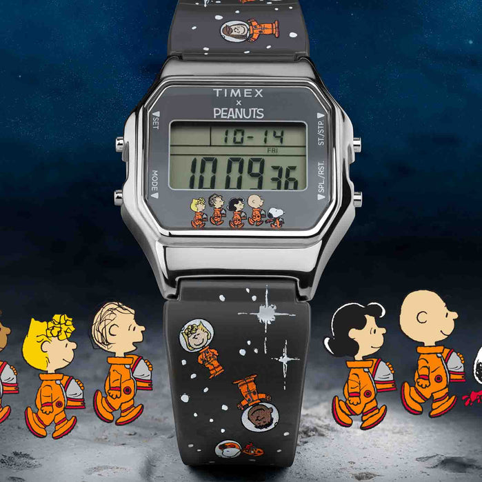 Timex T80 x Peanuts Peanuts Space 34mm Cosmos angled shot picture