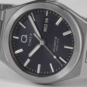 Timex Q Continental Day and Date 39mm Black SS