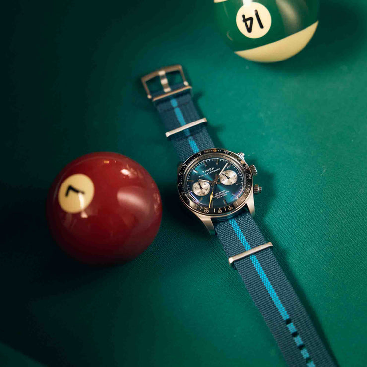 Timex Waterbury Heritage Chronograph 39mm Blue