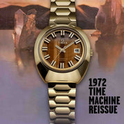 Timex Q 1972 Time Machine Reissue 39mm Tigers Eye SS