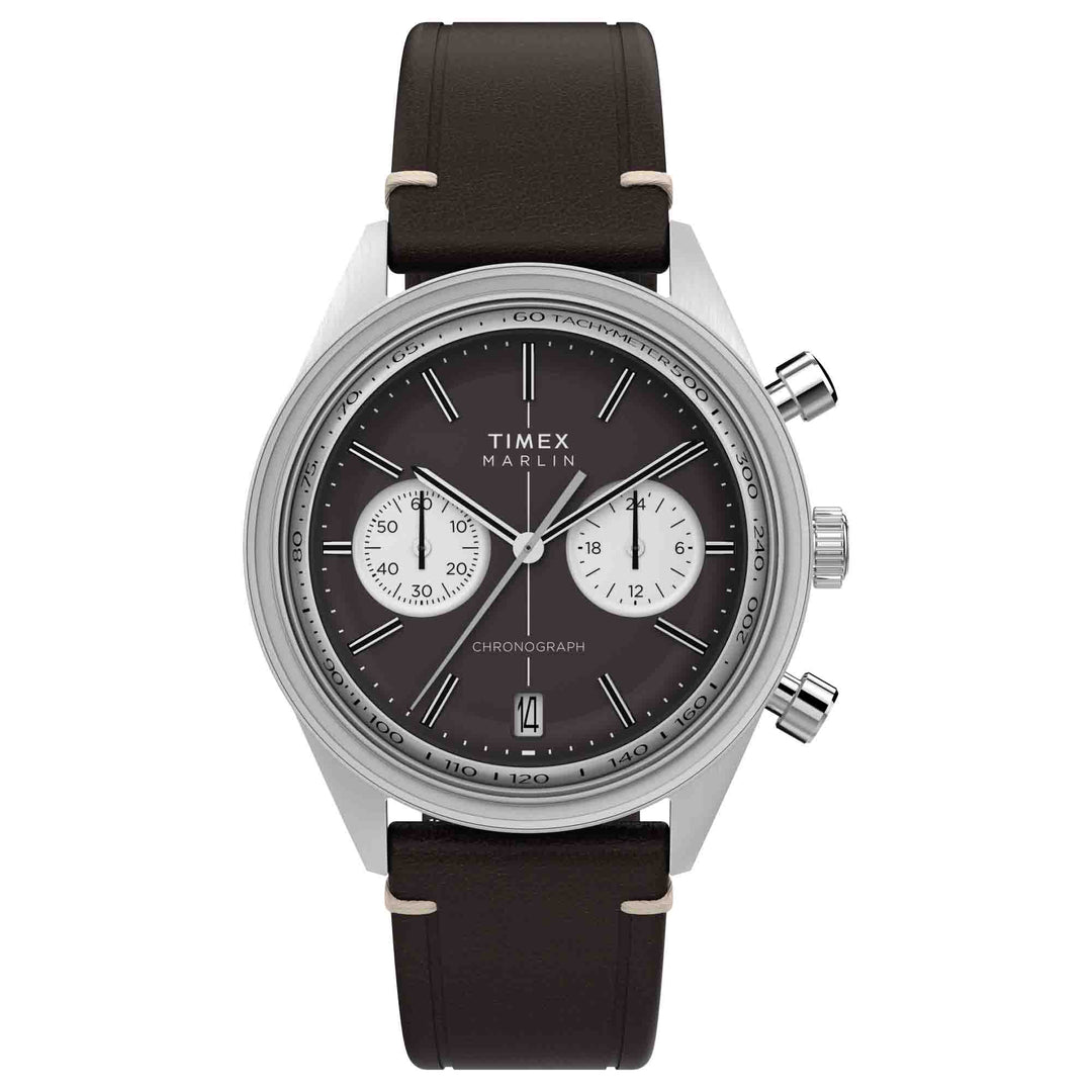 Timex Marlin Jet Quartz Chronograph 40mm Black | Watches.com