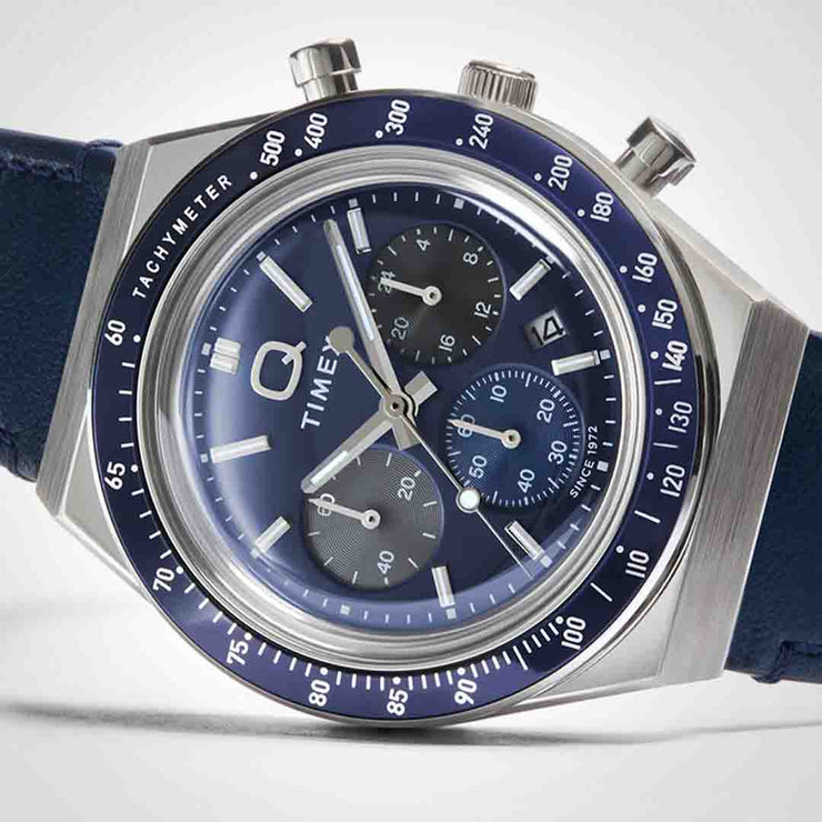 Timex Q Chronograph 40mm Blue