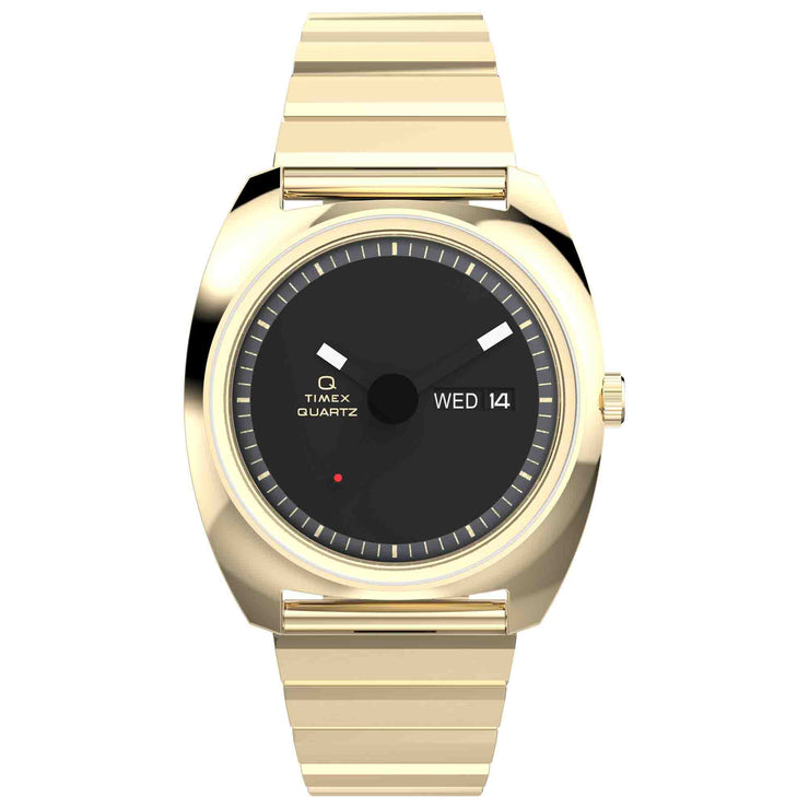 Timex Q 1975 Enigma 37mm Black Gold SS