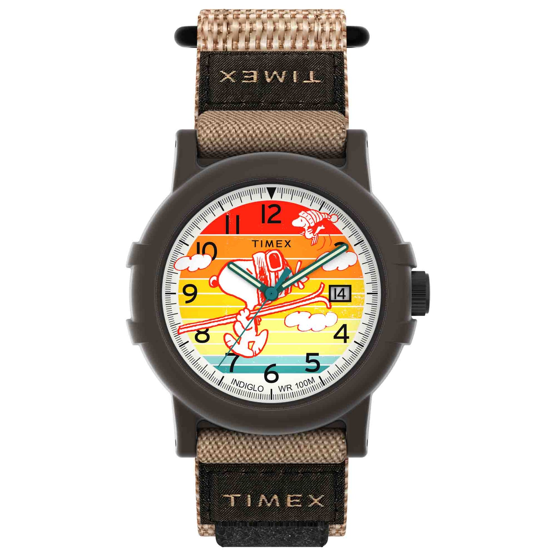 Timex Camper x Peanuts Ski 38mm Orange | Watches.com