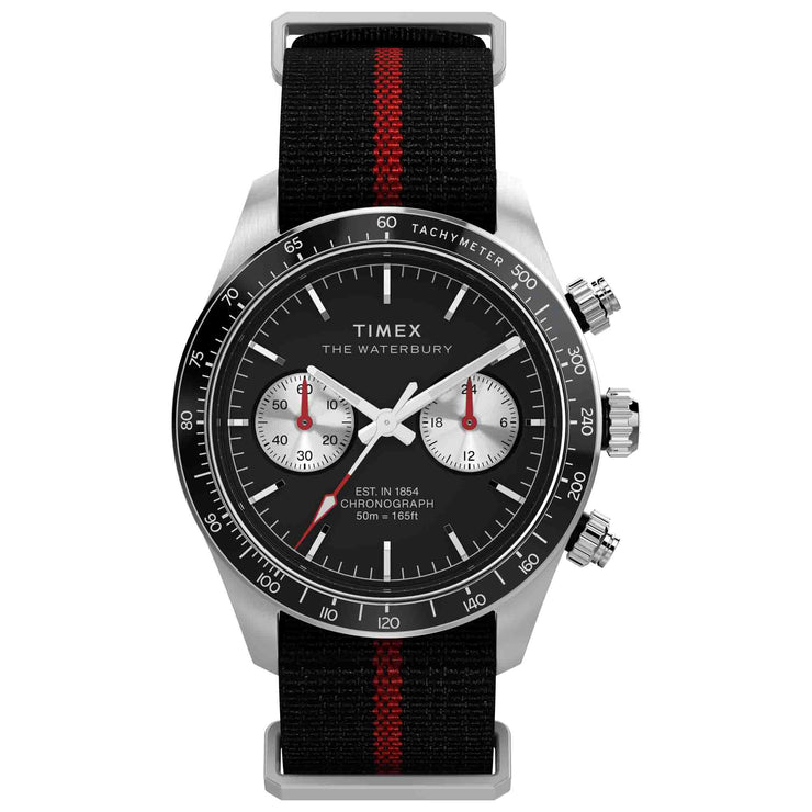 Timex Waterbury Heritage Chronograph 39mm Black