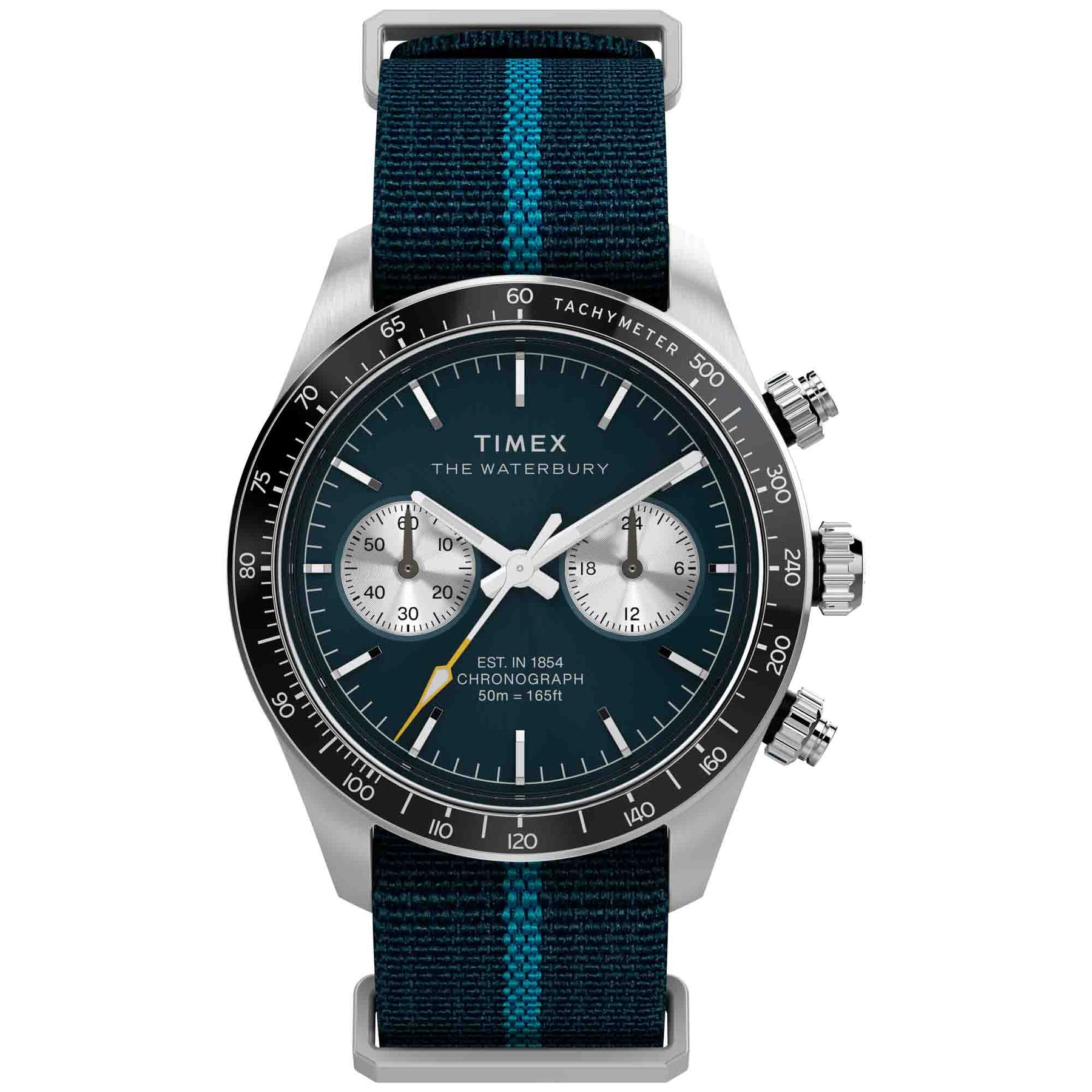 Timex Waterbury Heritage Chronograph 39mm Blue | Watches.com