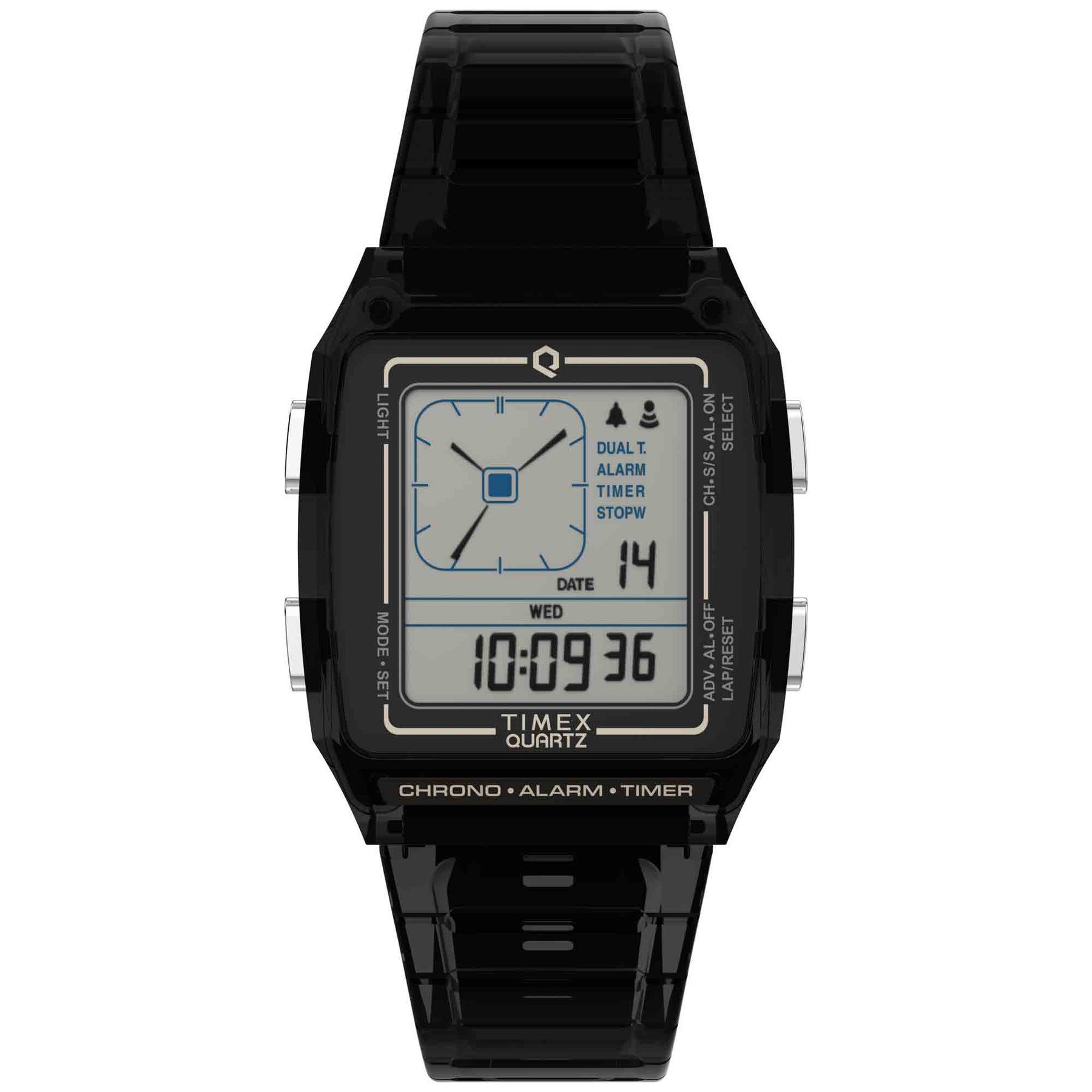 Timex Q LCA 35mm Transparent Smoke | Watches.com