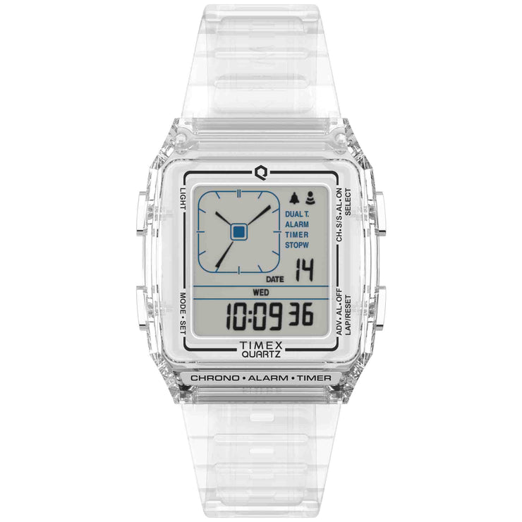 Timex Q LCA 35mm Transparent Gray