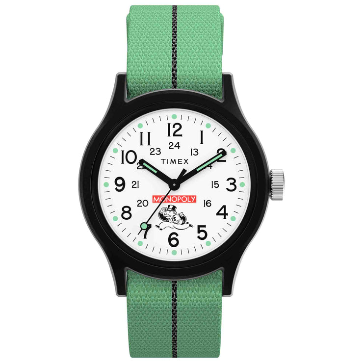 Timex MK1 x Monopoly 36mm Green