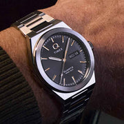 Timex Q Continental Day and Date 39mm Black SS