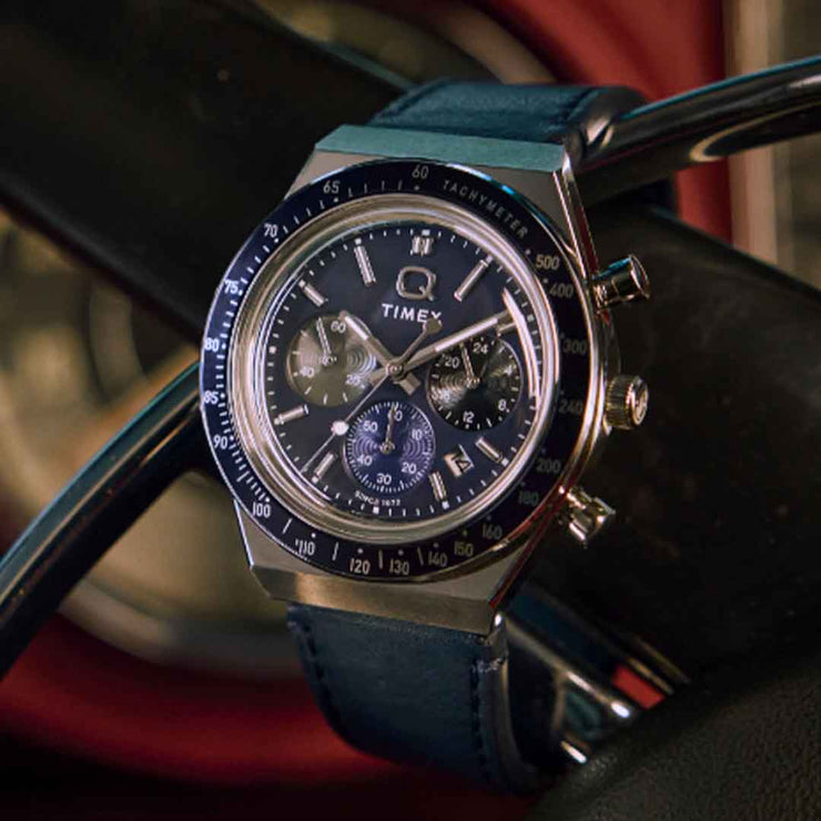 Timex Q Chronograph 40mm Blue