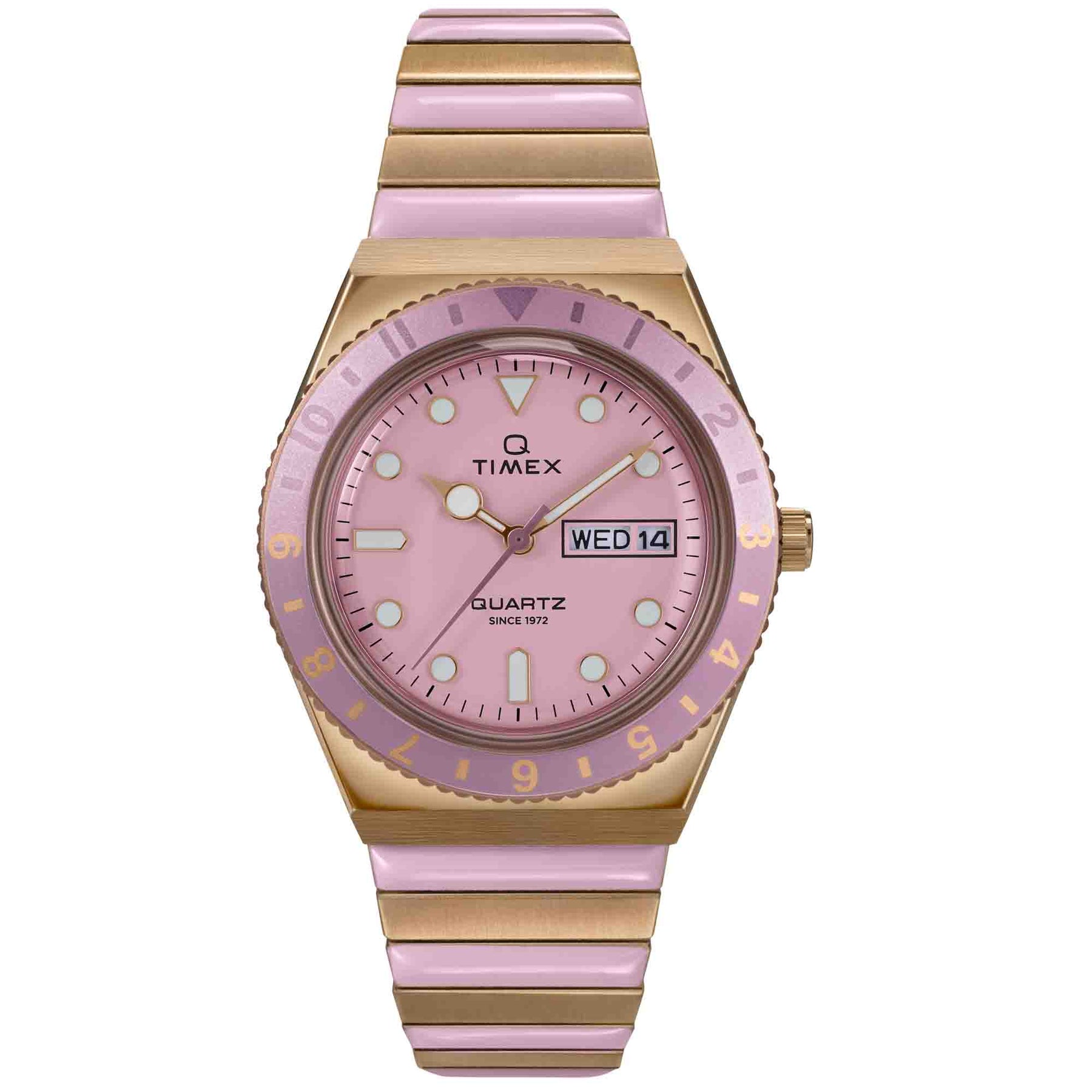 Timex Q 36mm Pastel Pink SS | Watches.com