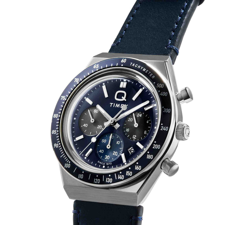 Timex Q Chronograph 40mm Blue