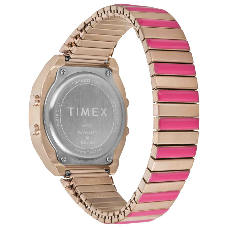 Timex T80 36mm Rose Gold Pink SS