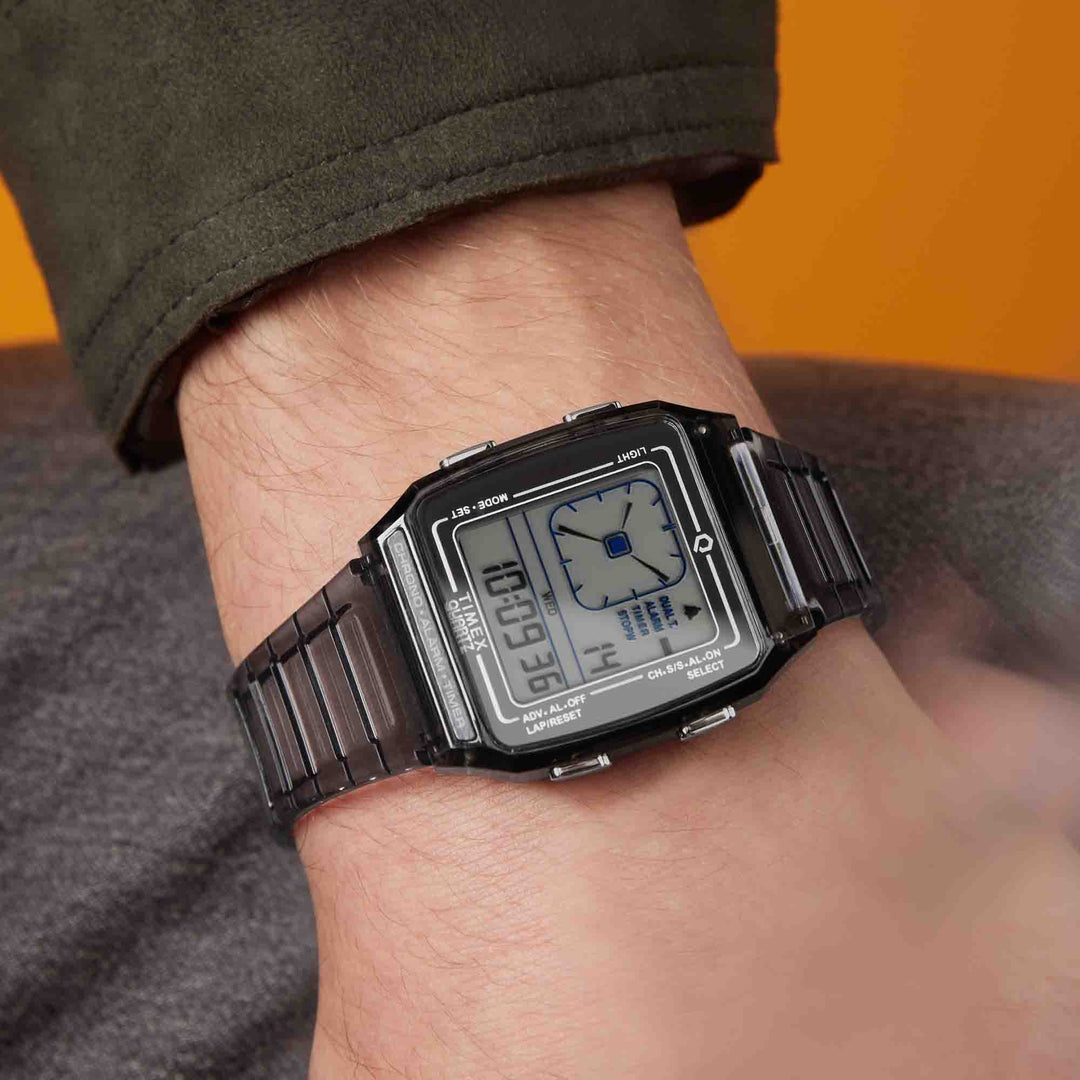 Timex Q LCA 35mm Transparent Smoke | Watches.com