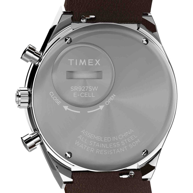 Timex 1970's Q Chronograph 40mm Salmon