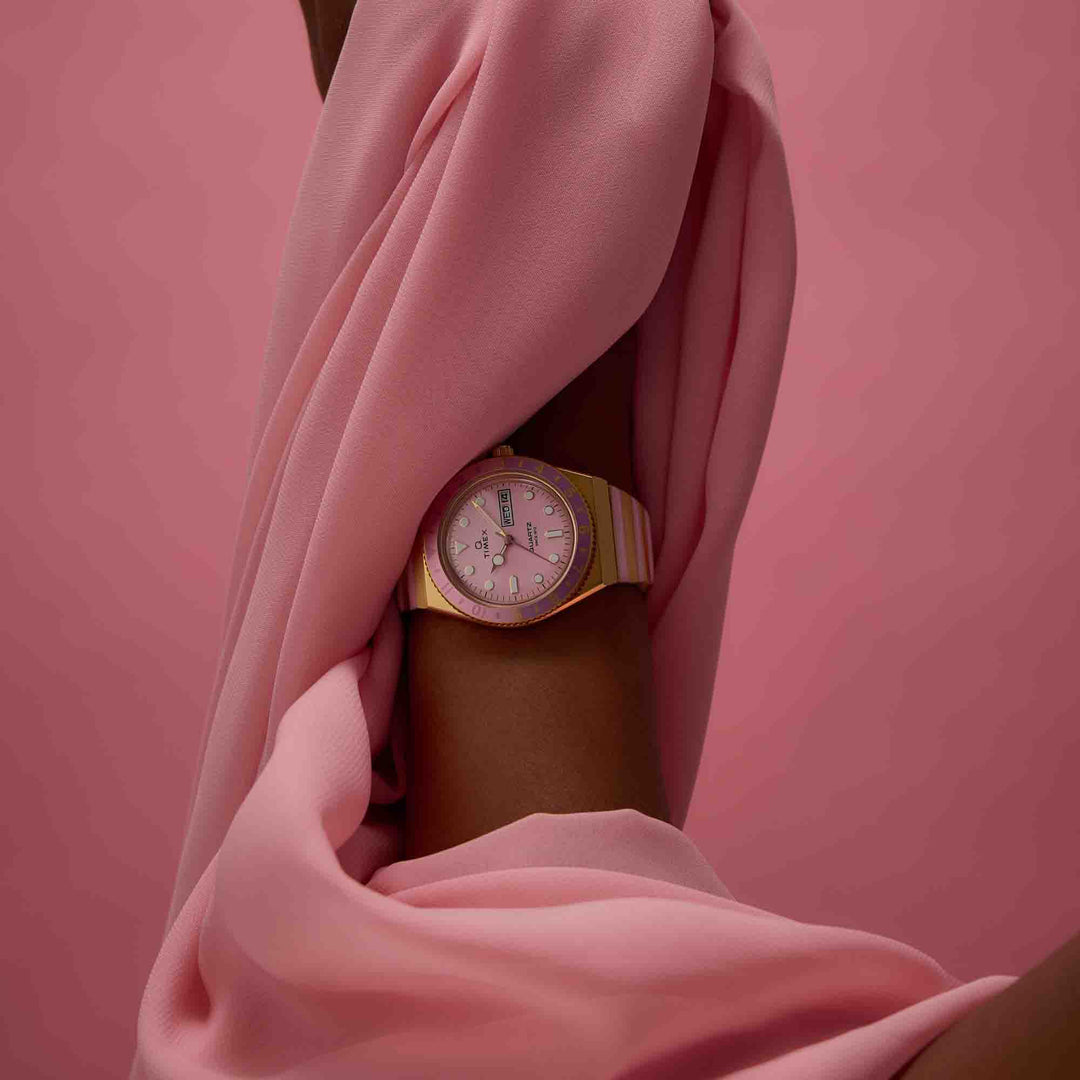 Timex Q 36mm Pastel Pink SS | Watches.com
