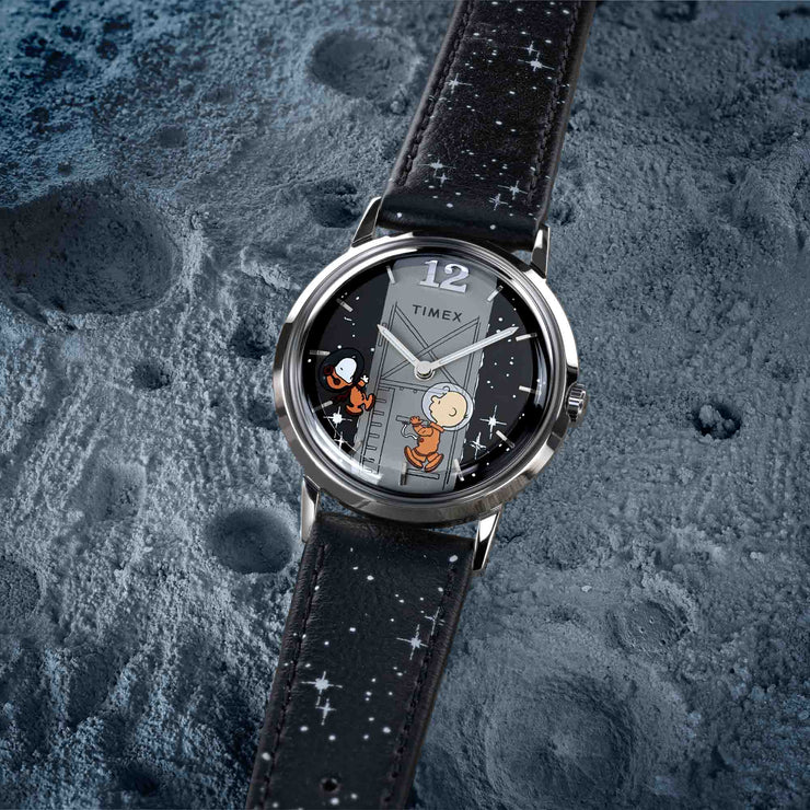 Timex Marlin Hand-Wound x Peanuts Space 34mm Cosmos