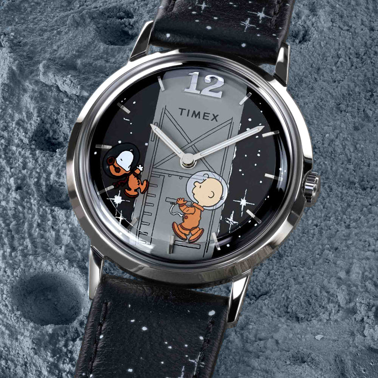 Timex Marlin Hand-Wound x Peanuts Space 34mm Cosmos