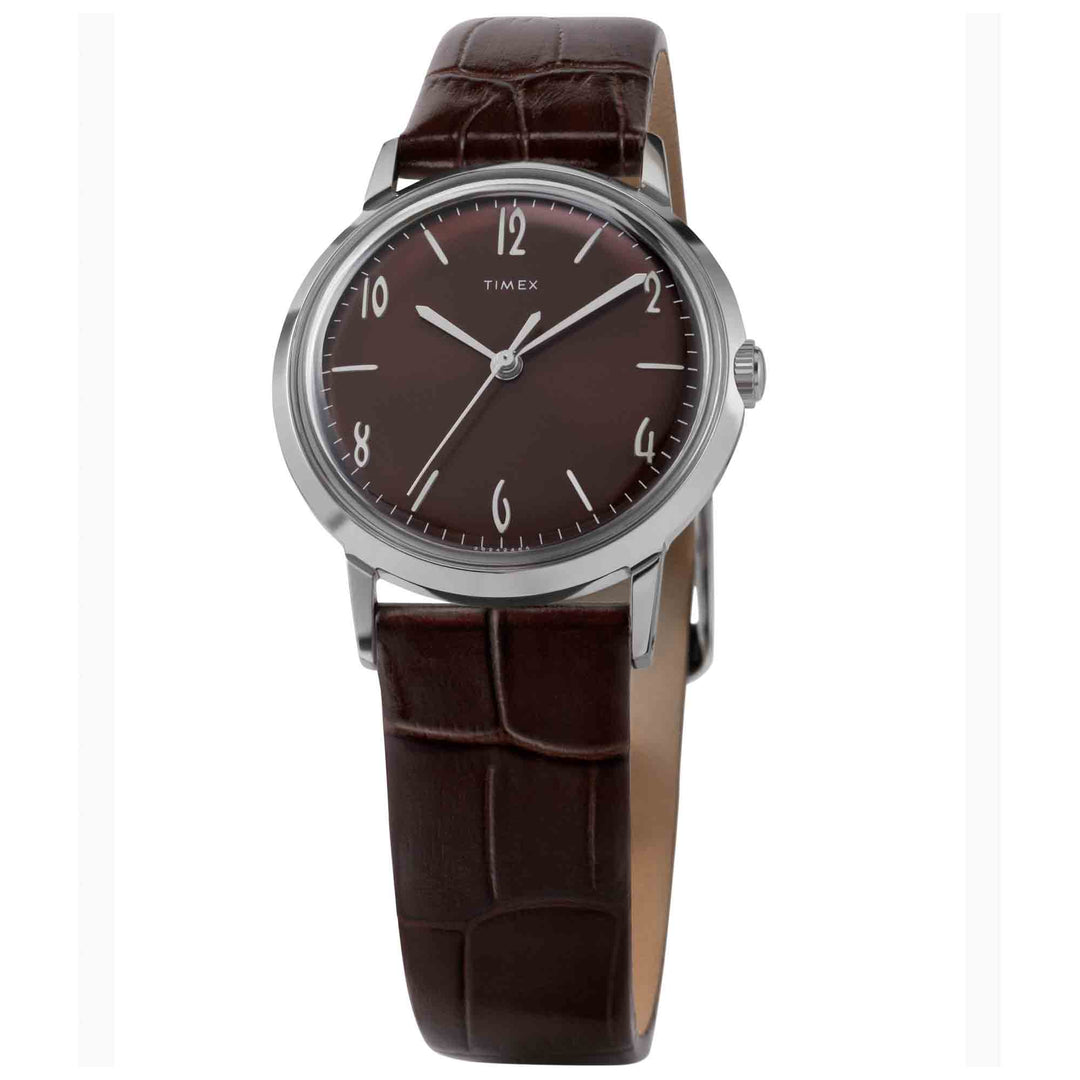 Timex Marlin Hand-Wound 34mm Chocolate Brown | Watches.com