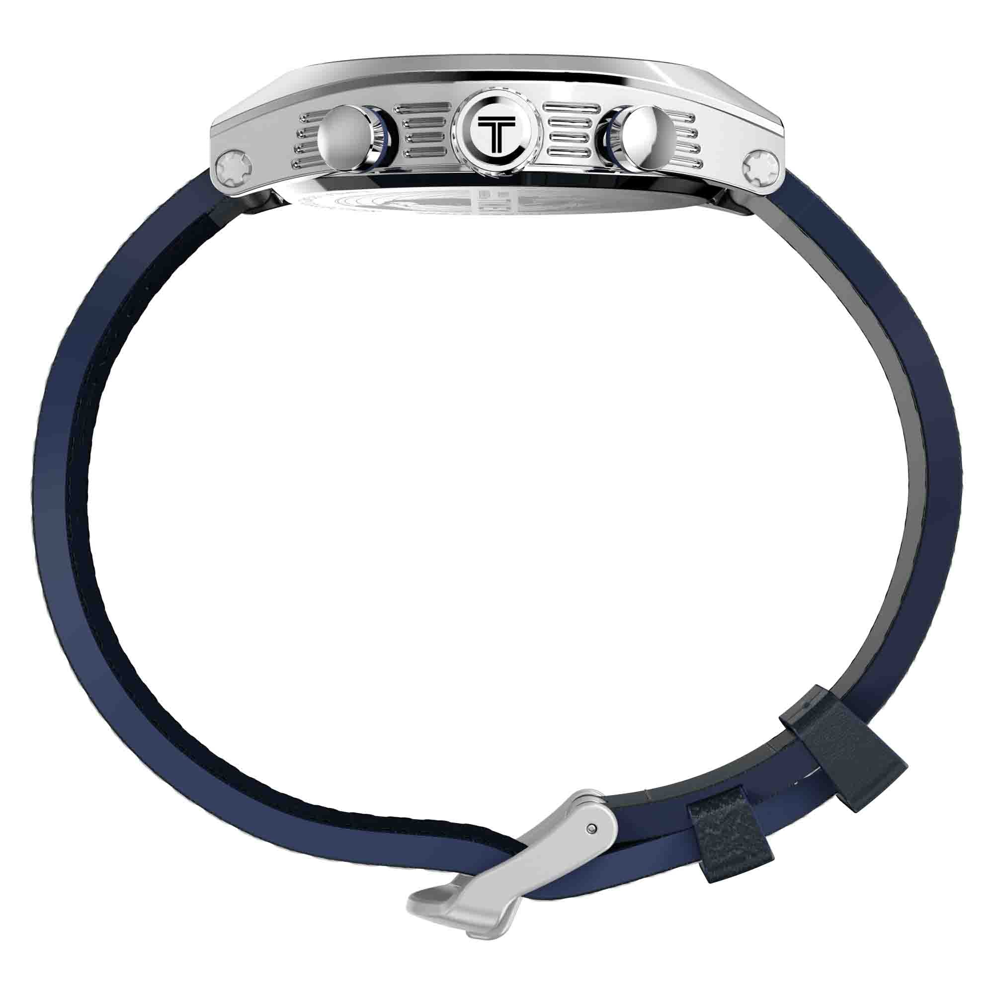 Timex Legacy Tonneau Chronograph 42mm Blue | Watches.com